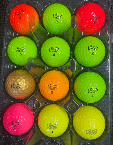 Vice golf balls assorted - 12,